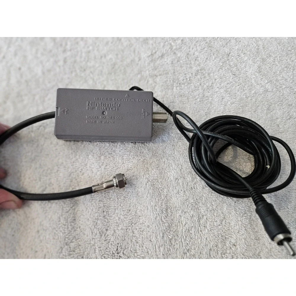 Genuine Original Official NES SNES Nintendo RF Adapter Switch Cable Cord NES-003